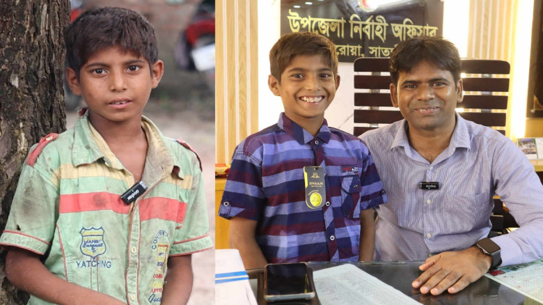 ছোট্ট আরাফাতের মুখে হাসি ফোটালেন সাতক্ষীরার জেলা প্রশাসক