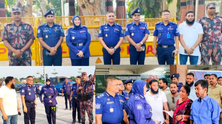 বেনাপোল স্থলবন্দর পরিদর্শন করলেন  হাইওয়ে পুলিশের ডিআইজি রখফার
