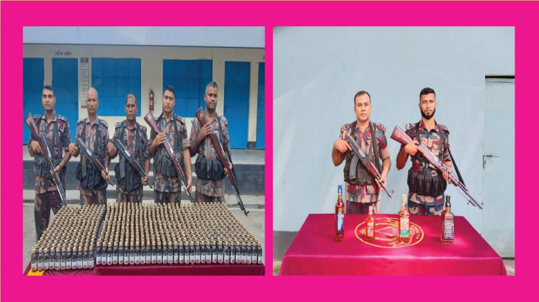 বেনাপোলে বিজিবির অভিযানে প্রায় ১০ লক্ষ টাকা মূল্যের মাদকদ্রব্য ও চোরাচালান পণ্য আটক