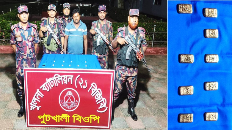 বেনাপোল সীমান্তে দুই কোটি টাকার স্বর্ণসহ চোরাকারবারী আটক