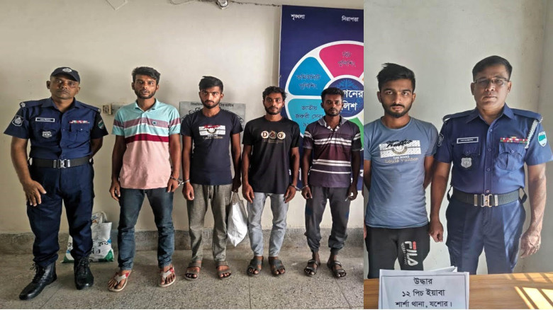 যশোরের শার্শায় মাদক ও পরোয়ানাভুক্ত আটক-৫