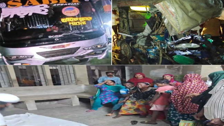 অভয়নগরে বাসের সঙ্গে ইজিবাইকের সংঘর্ষে চালক নিহত, যাত্রী আহত