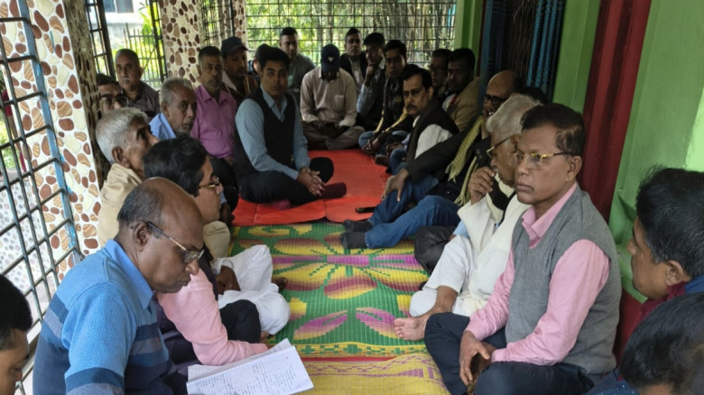 বাঘারপাড়ায় পূজা উদযাপন পরিষদের বর্ধিত সভা