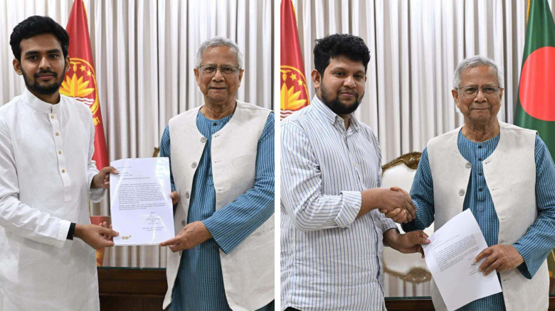 পদত্যাগ করলেন দুই ছাত্র উপদেষ্টা আসিফ মাহমুদ ও মাহফুজ আলম