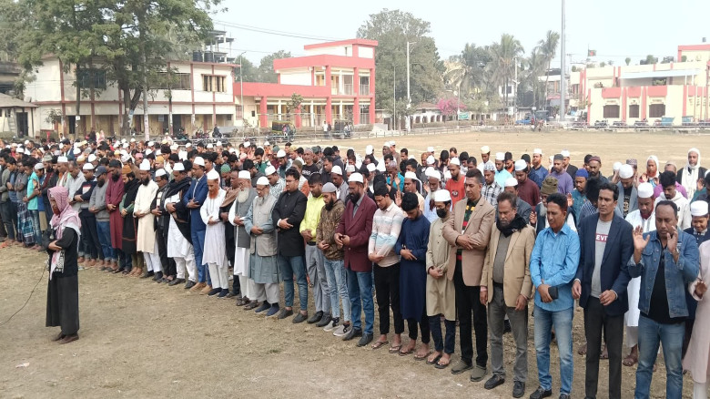 কেশবপুরে হাদির মৃত্যুতে গায়েবানা জানাজা...