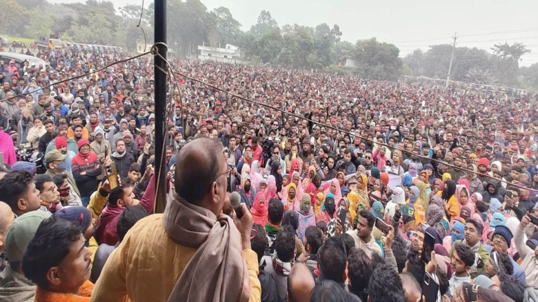 শার্শায় বিক্ষুব্ধ জনতার ঢলে কাঁদলেন ও কাঁদালেন তৃপ্তি