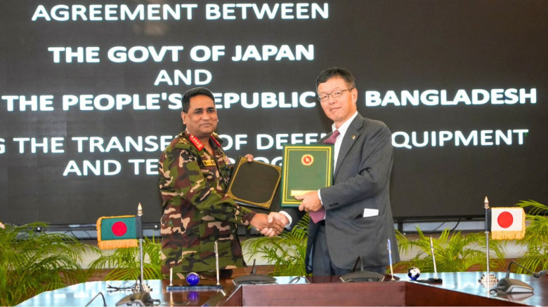 প্রতিরক্ষা সরঞ্জাম ও প্রযুক্তি হস্তান্তরে ঢাকা-টোকিও চুক্তি সই