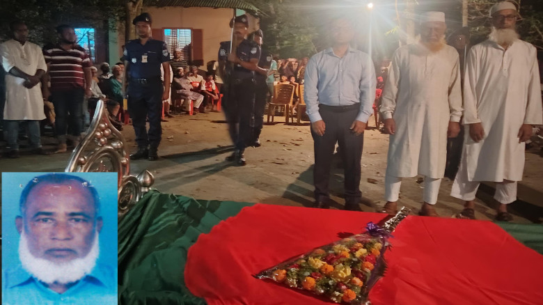 অভয়নগরে রাষ্ট্রিয় মর্যাদায় বীর মুক্তিযোদ্ধার দাফন সম্পন্ন