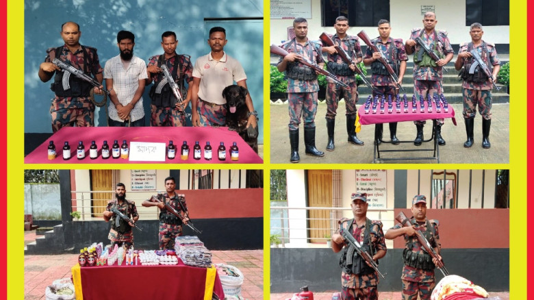 যশোর সীমান্তে বিজিবির অভিযান: পৌনে ১৫ লাখ টাকার মা...