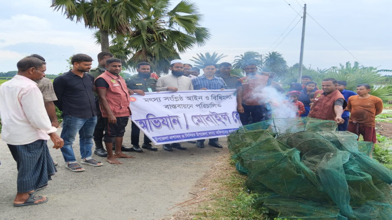 পুলেরহাটে তানসীপ ট্রেডার্সকে লাখ টাকা জরিমানা