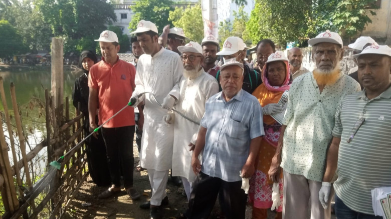 যশোর শহরের ৬ নম্বর ওয়ার্ডে বিএনপির ডেঙ্গু বিরোধী ...