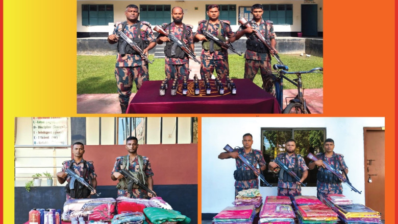 যশোর সীমান্তে ৫ লাখ ৮০ হাজার টাকার চোরাচালানি মালা...